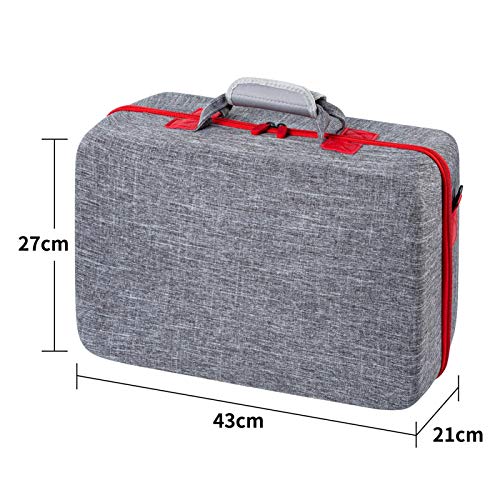 Estojo de transporte para console PS5 – Bolsa de mão de EVA rígida impermeável para acessórios de ar