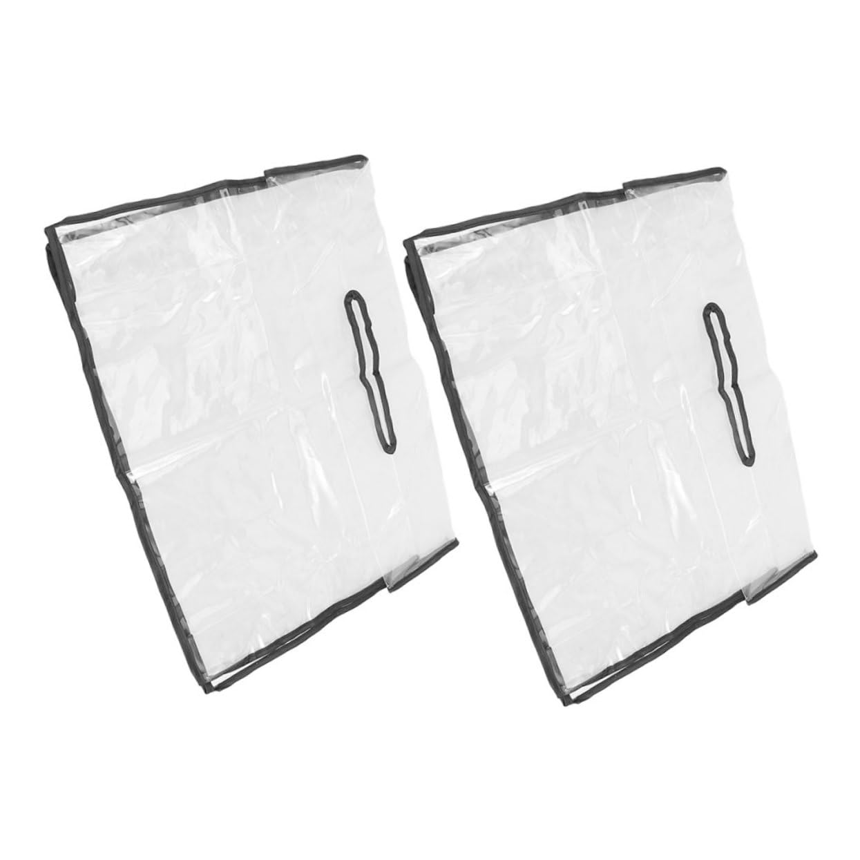 Kisangel Protector de Lluvia para Bolso Transparente PVC 2piezas Cuadrado