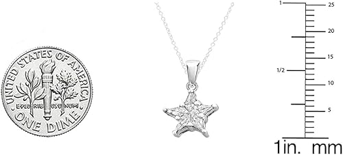 Miniatura 2 de Dazzlingrock Collection 0.25 Cttw 10K Kite Noble Star Cluster Diamond Colgante para mujer 1, oro blanco sólido, Oro Blanco