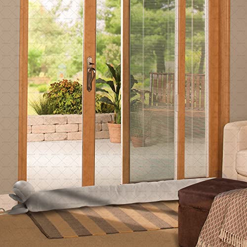 Jhinzefu Door Draft Stopper,36 Inch Animal Door Draft Stopper,Under Door Draft Stopper With Hook Tape,2.81Lbs(Elephant, 4" X 36") #TOP1