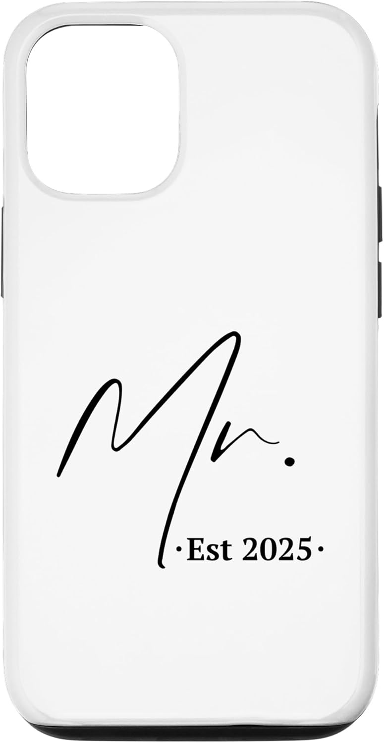 iPhone 13 Mr Est. 2025 Couples Matching Mr & Mrs, Husband & Wife Case