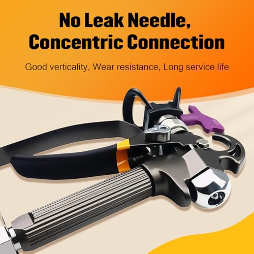 Airless Paint Spray Gun High Pressure 3600 PSI with Reversible 517 Nozzle Tip Guard Swivel Joint for Airless Paint Sprayers Black Steel by ZHUITU - Image 4