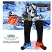 PerGar Rechargeable Electric Heated Socks, 1 Pair of Rechargeable Electric Heated Socks, Washable 3speed Temperature Control Electric Heated Socks, Waterproof Heated ski Socks (Black)