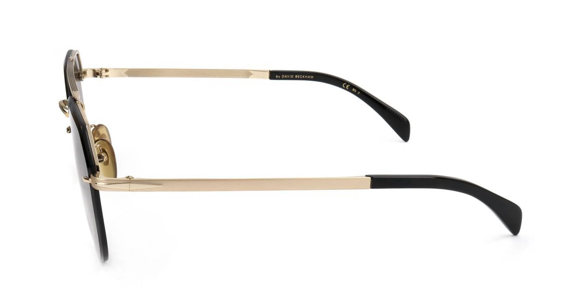 Beckham Db 1090/G/S Gafas, Hombre, Negro Y Oro, 59