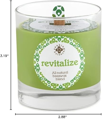 Vista 121 de Root Candles Seeking Balance - Velas de aromaterapia con mecha de madera, 12 onzas, energiza: eucalipto de romero Energizar: eucalipto de romero