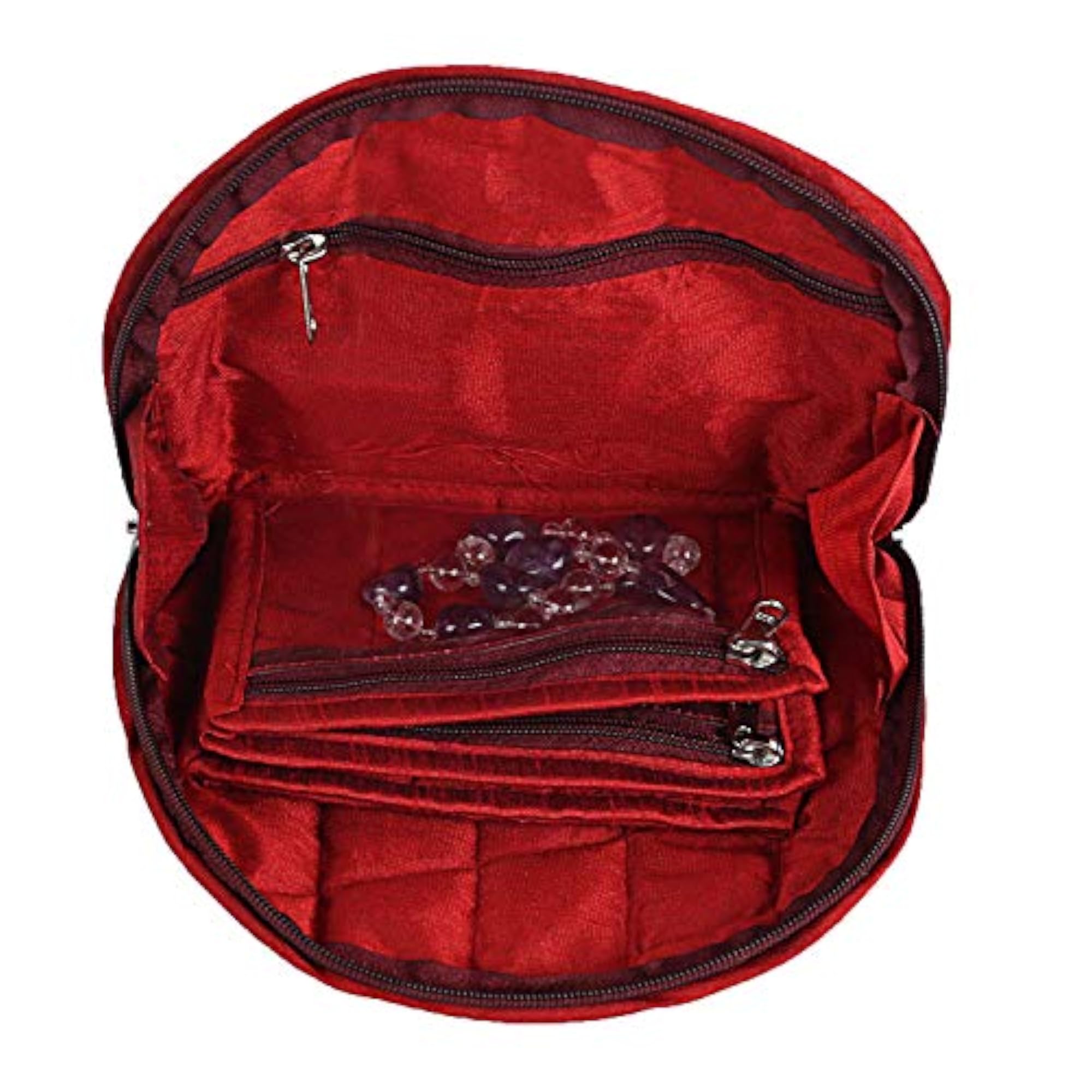 Cotton Jewellery Pouch Kit, Red