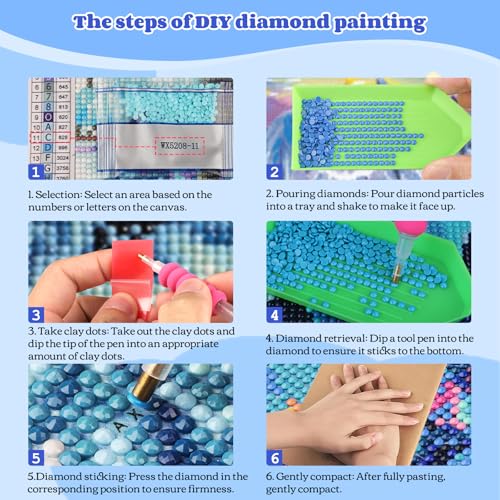 Miniatura 6 de Newenmo Diy Italiana Ciudad Diamond Painting Adultos,5d Casas De Colores Diamond Art,Kit Completo De Pintura De Diamante,Bricolaje Dibujo De Diamantes Set,Para Principiantes Decoración Hogar 30x40cm