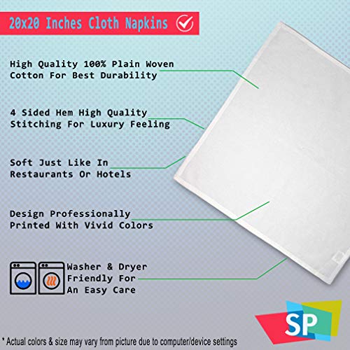 Servilletas de tela cuadradas blancas 20x20 pulgadas pack 4 miniatura 2