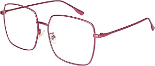 Blue Light Blocking Glasses women Anti Glare UV Filter Computer Gaming Glasses Retro matal square Eyeglasses Frame