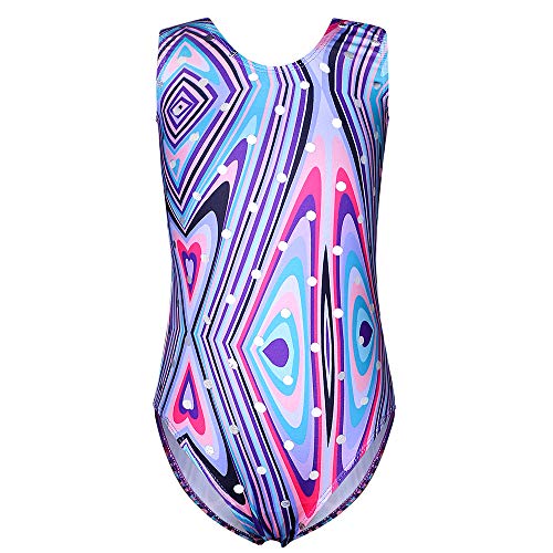 Gymnastics Long Sleeve Leotards for Girls Kids Ballet Sparkle Ribbons Dancewear