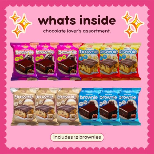 Image of Prime Bites High Protein Brownie Snack, Low Carb, Chocolate Variety 12ct