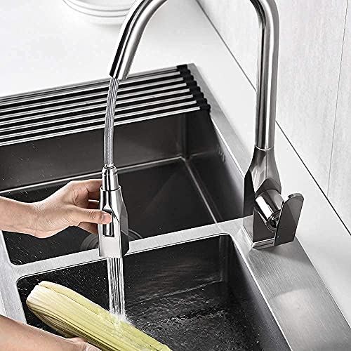 Mitigeur de cuisine mitigeur monotrou bec rétractable pour évier moderne - 4