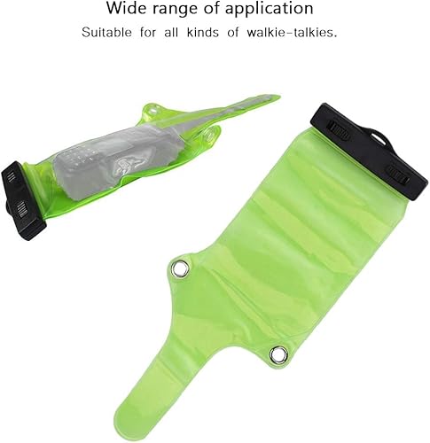 Miniatura 4 de Bolsa impermeable para radio portátil, 2 unidades, resistente al agua, a prueba de arena, respetuoso con el medio ambiente, material de PVC, bolsa