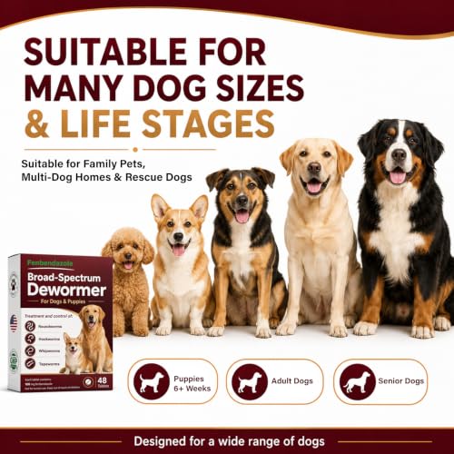 Dog Dewormer for Dogs & Puppies, All Wormers Tablets for Tapeworms, Roundworms, Hookworms & Whipworms by OthoKing - Used condition - Image 6