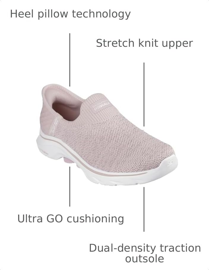 Image of Skechers Women's Go Walk 7 Springtime Hands Free Slip-Ins Sneaker | Walking Shoes