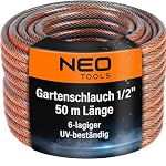 NEO TOOLS – NEO TOOLS Pro Gartenschlauch 1/2 Zoll, 50 m Länge, 6-lagiger