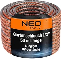 NEO TOOLS – NEO TOOLS Pro Gartenschlauch 1/2 Zoll, 50 m Länge, 6-lagiger