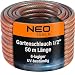 NEO TOOLS Pro Gartenschlauch 1/2 Zoll, 50 m Länge, 6-lagiger | UV-beständig, Flexibel Schlauch, Verdrehschutz - Wasserschlauch aus Erst-PVC mit Anti-Algen-Innenausstattung