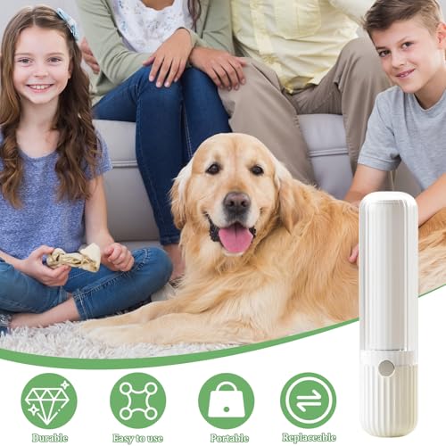 Fusselrolle für unterwegs Wiederverwendbar Fusselrollen Inklusive 6 Mini Nachfüllpacks 1 Abroller Tierhaarentferner Flusenentferner für Kleidung Sofa Tierhaare Perlweiß