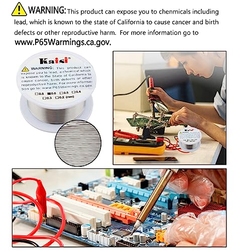 Soldering Tool Kit, 2 Pack Of 0.6Mm Solder Wire (1.76Oz / 50G) + Rosin Flux Paste (0.35Oz / 10G) + No-Clean Soldering Core, Designed For Electronic Repair And Diy #TOP1