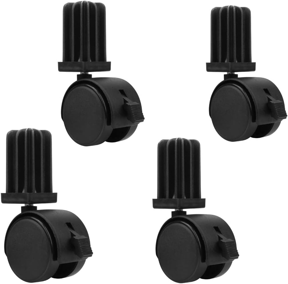 6414 306414 Grill Caster Wheel Replacement Grill Parts for Weber Genesis Summit Silver Spirit Gas Grills Includes Caster Insert (4 PCS)
