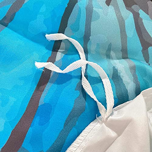 Cvhouse Butterfly Duvet Cover Twin Size,Blue Watercolor Butterfly Bedding Set,Butterfly Comforter Cover For Girls Kids Teens,1 Duvet Cover 2 Pillowcases 3 Piece #TOP7