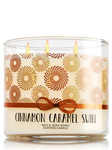 Bath & Body Works 3-Wick Candle in Cinnamon Caramel Swirl
