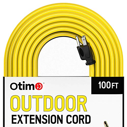 Otimo 100 ft 14/3 Outdoor Heavy Duty Extension Cord - 3 Prong Extension