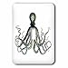 3dRose lsp_268136_1 Octopus Drawing on White Background Toggle Switch, Mixed