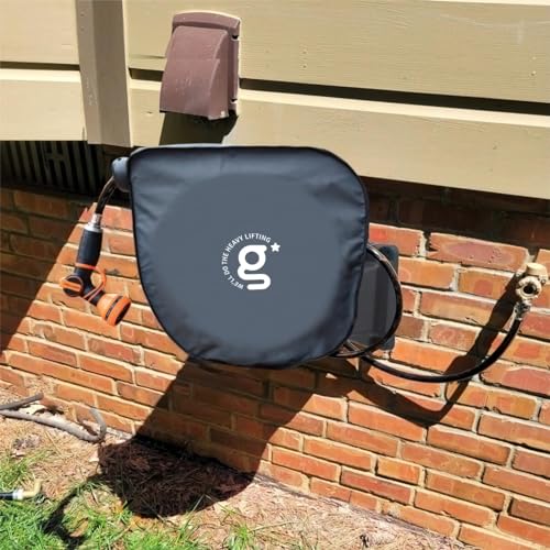 Image of Giraffe Tools AW50 Retractable Garden Hose Reel Cover UV Resistant, Anti-Fading and Waterproof Cover for Water Hose Reel