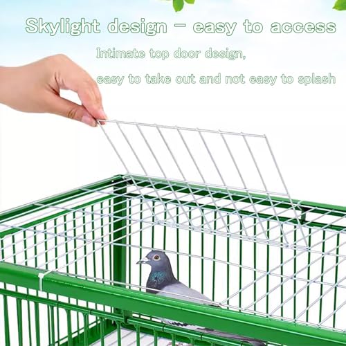 Jaula de trampa para pájaros, ligera, fácil de montar y limpiar, eficaz para palomas, cuervos, loros, solución de control de vida silvestre y control de plagas