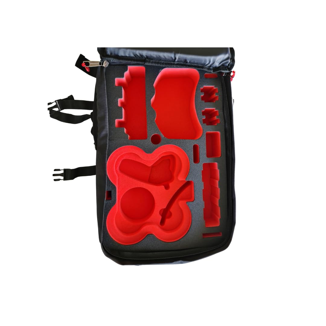 Zaino professionale appositamente adatto per DJI Avata 2 Combo – Fly More Set – Made in Germany, Nero , Zaino