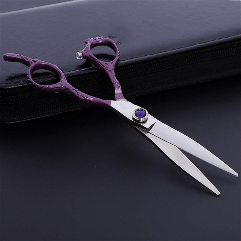 プロフェッショナル理髪はさみ、ヘアシザーキットスーパーシャープサロンシャープで強力な理髪ヘアカットはさみコンビネーションセット女性と