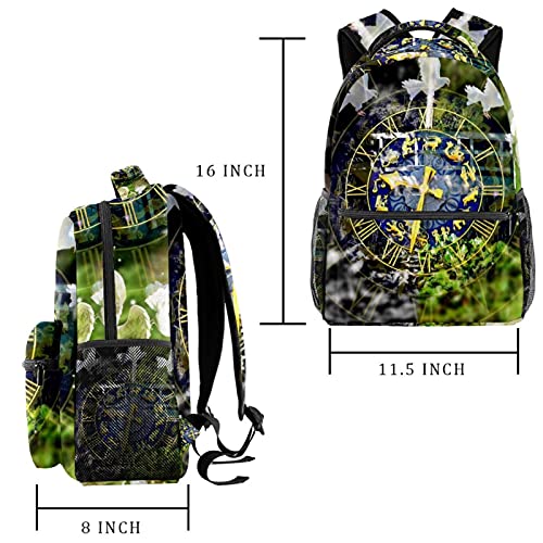 Sac à dos de voyage femme grand compartiment multicolore - 2