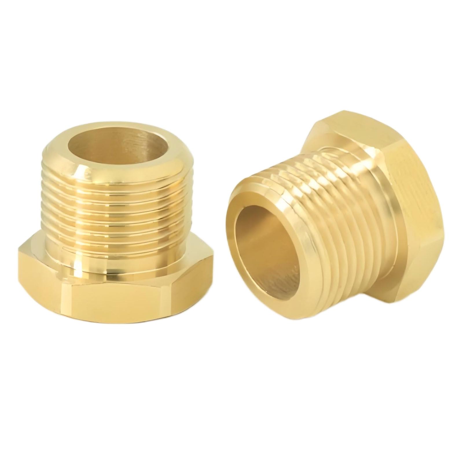 Enchufe roscado macho de latón 9/16" para tuberías de agua y grifos de cocina