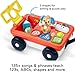 Fisher-Price Baby & Toddler Toy Laugh & Learn Pull & Play Learning Wagon Musical Pull-Along with Activities for Infants Ages 6+ Months​