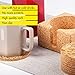Natural Cork Coasters for Drinks – 10 Absorbent Drink Coasters with Matching Cork Holder That Doubles as a Bottle Coaster to Protect Tables and Countertops