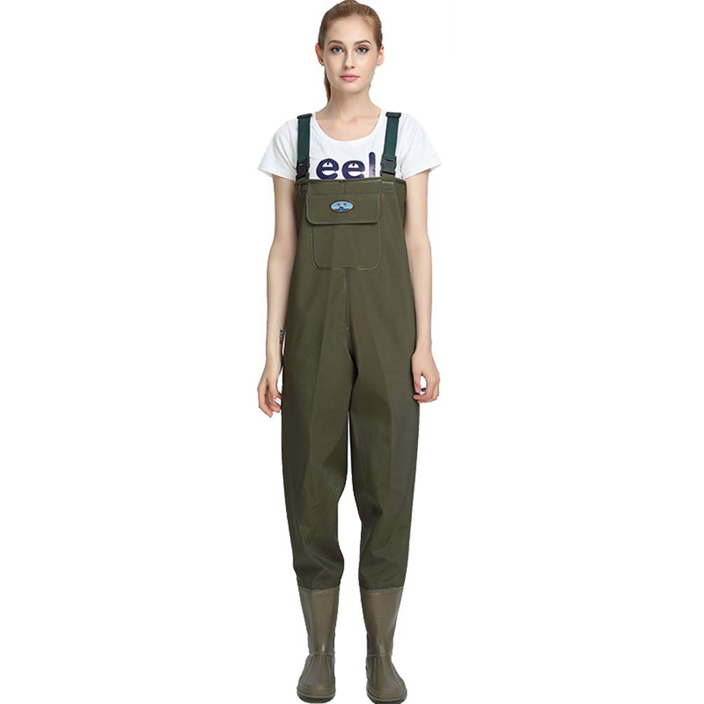 Pêche Waders pour Hommes Femmes, Chasse Waders Poitrine avec Bottes Imperméable