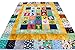 Alphabet Baby Quilt Kit, Colorful Patchwork Design with A-Z Letters, Nursery Bedding with Decorative Border, Sewing Kit (Boys)