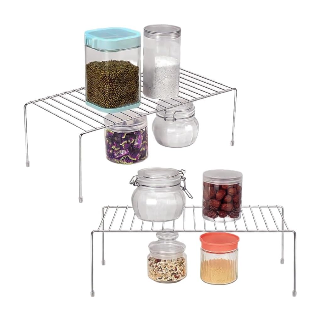See full amazon price history chart for TechSrmaji Stainless Steel Dish Rack for Kitcehe, Expandable Storage Shelves for Kitchen Cabinets Multipurpose Organizer Extend Rack, Countertop Organizer Kitchen (Pack of 2) TechSrmaji Stainless Steel Dish Rack for Kitcehe, Expandable Storage Shelves for Kitchen Cabinets Multipurpose Organizer Extend Rack, Countertop Organizer Kitchen (Pack of 2) (B0D5HJ9NH2) Amazon Price History, Amazon Price Tracker