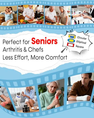 Electric Can Opener for Seniors One Touch - Easy Use, Smooth Edge Side Cut Auto Can Opener with Power Motor Fits All Can Sizes - Battery Operated, Hand Free for Kitchen by Befumly (Red) - Image 8