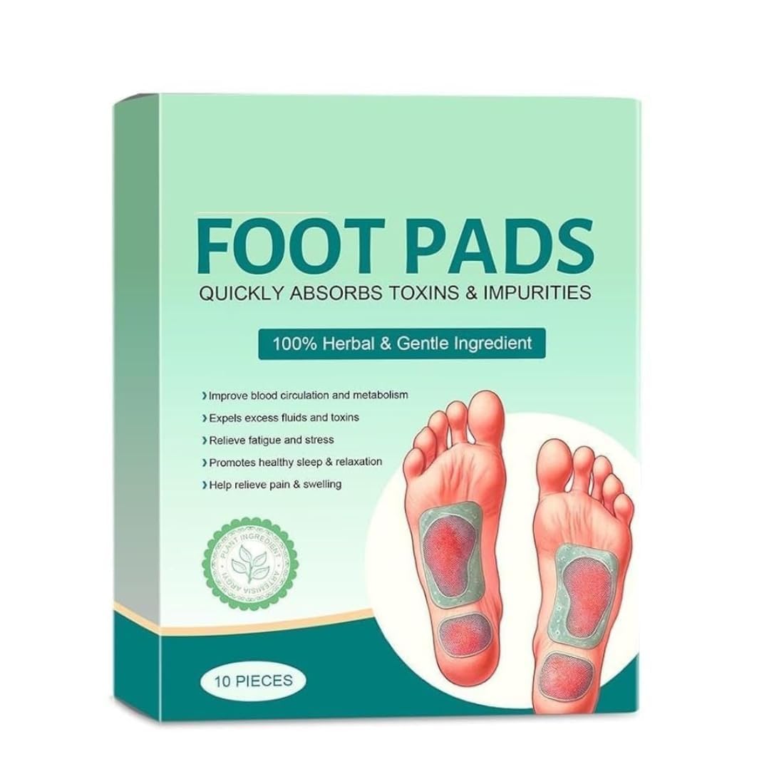 Gentle Ingredient Detox Foot Pads, Natural Ingredients for Sleep Aid, Pain Relief, Toxin Removal with Bamboo Vinegar and Acupoint Micro-Massage (Pack of 1)-image-49
