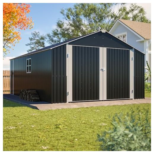 12x20 FT Heavy Duty Metal Garage Shed