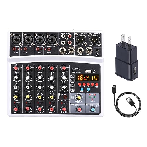 【新品】オーディオインターフェース　オーディオミキサ Amazon | MROTEX オーディオインターフェイス、ワイヤレス 6