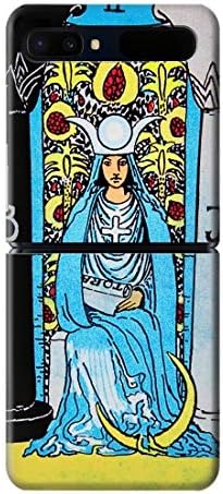 R2837 The High Priestess Vintage Tarot Card Case Cover for Samsung Galaxy Z Flip 5G