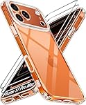 ivoler Clear Case for iPhone 17 Pro Max, Full Camera Protection + 2 Screen Protectors, Slim Military-Grade Shockproof, Anti-Yellowing Phone Cover- Clear