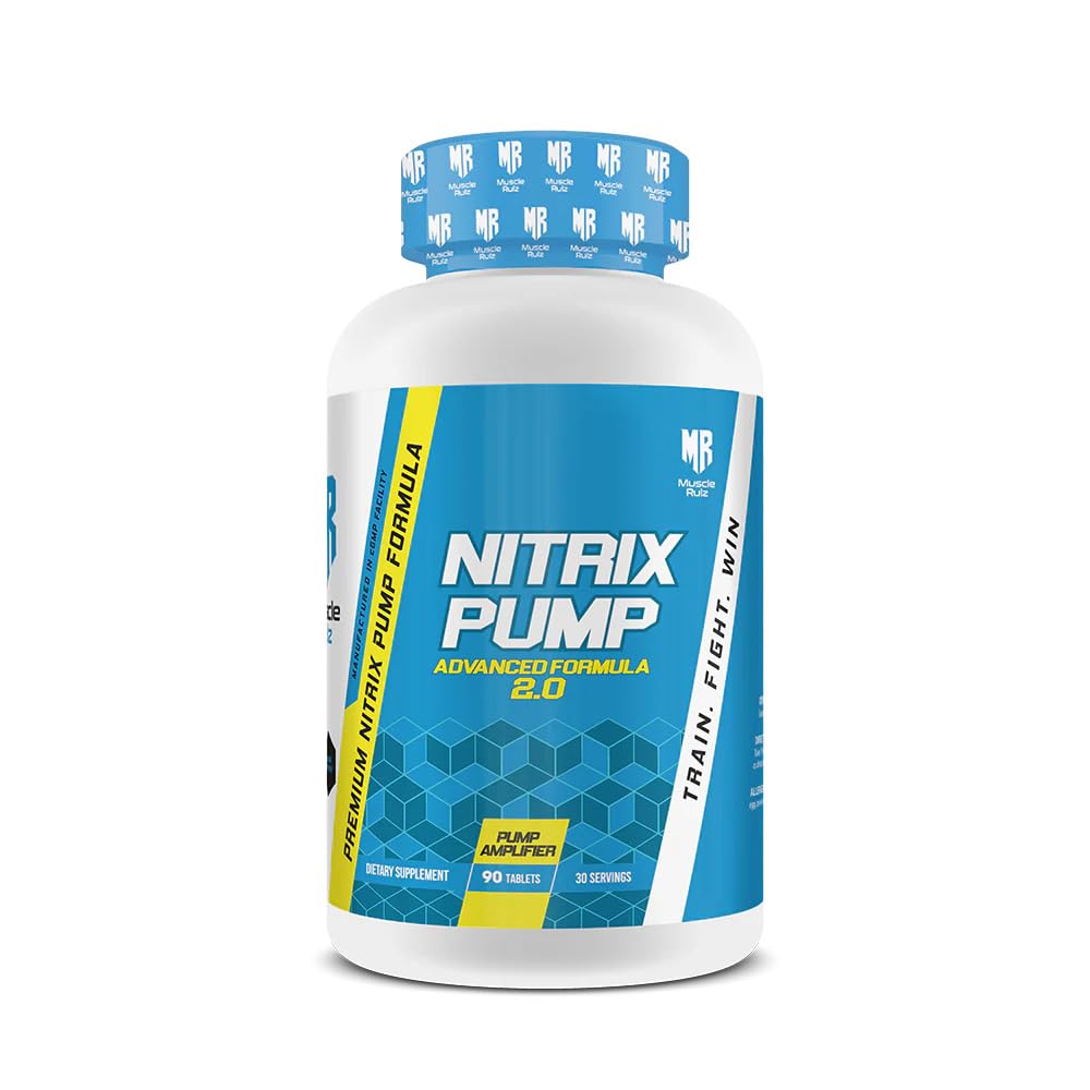Muscle Rulz Nitrix Pump - Boost Nitric Oxide, Enhance Muscle Pumps, Endurance & Recovery 30 Servings