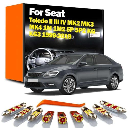 LED�C���e���A�J�[�h�[���L�b�g�ASeat Toledo II III IV MK2 MK3 MK4 1M 1M2 5P 5P2 KG KG3 1999-2016 2017 2018 2019�p
