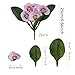 FERIAL 2PCS Artificial Silk Pansy Wildflower UV Resistant Plants Fake Outdoor Flowers Faux Impatiens for Window Box Wedding Party Outside Garden Porch Decor（Pink）