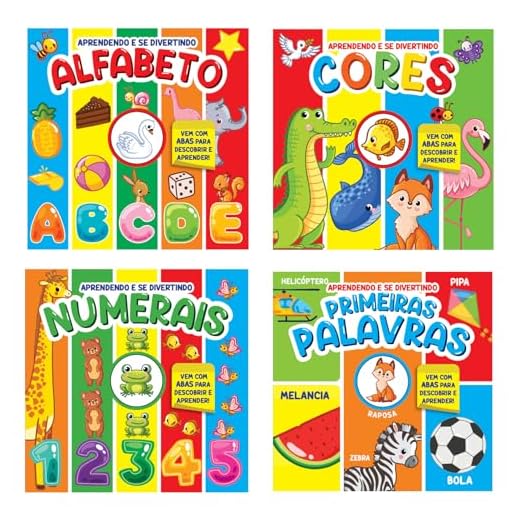 Coleção Aprendendo e se Divertindo - Kit com 4 Livros